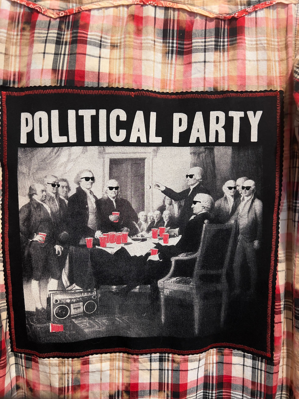 Thumbnail: "Political Party" Plaid Shirt Dress