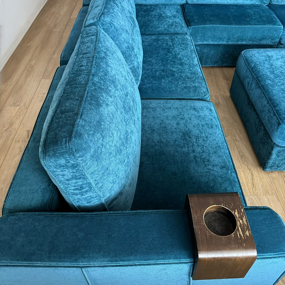 Thumbnail: Lovesac Mediterranea Corded Velvet 6 Seat 8 Side Sactional