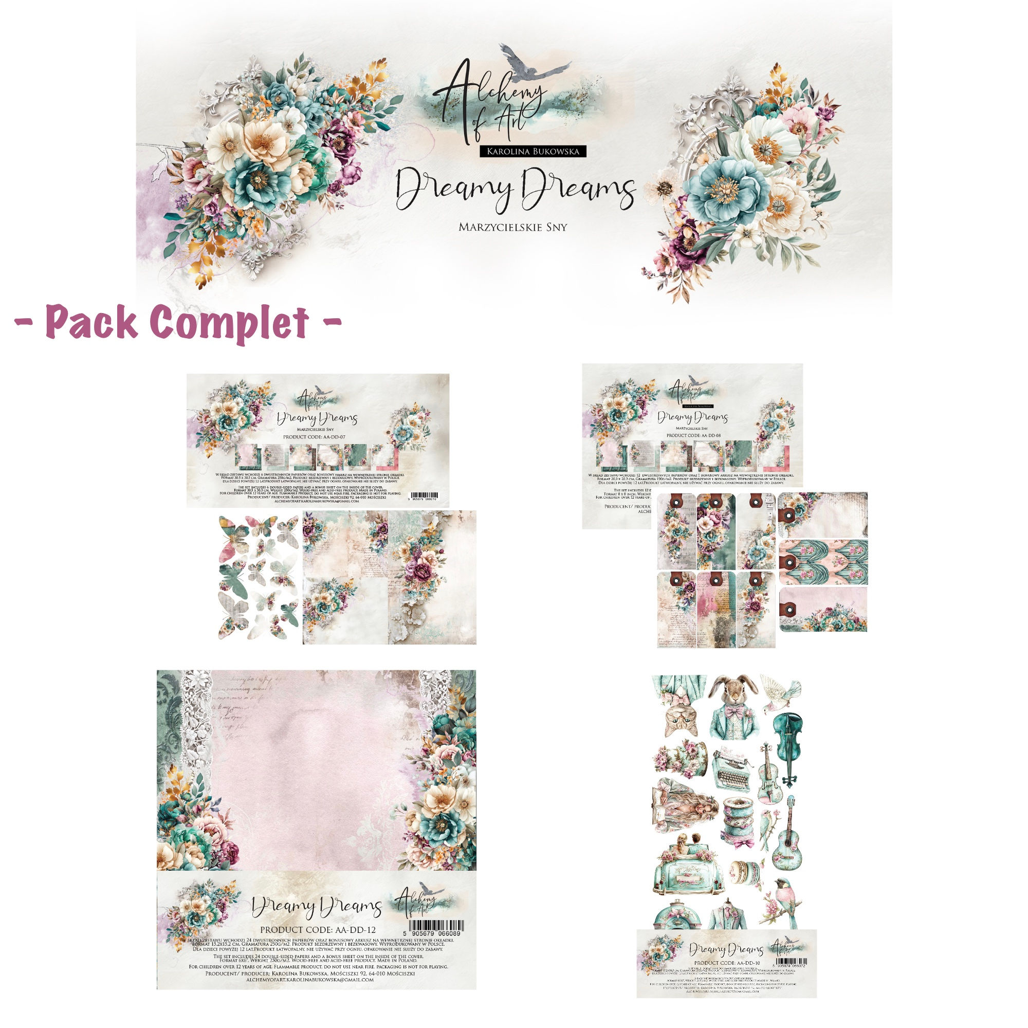 Pack Complet -- Alchemy of Art "Dreamy Dreams" (3 Blocs + 1 Set)