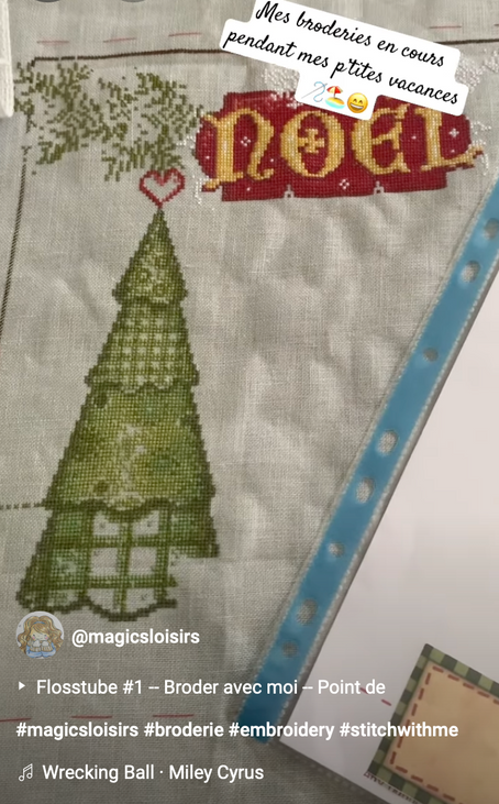 [Broderie] -- Flosstube #1 -- Broder avec moi et mes en cours... 🪡