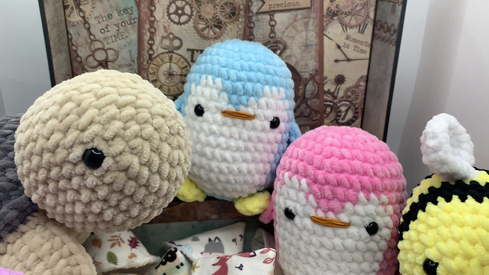 Miniature : Deluxe Mystery Box -- Peluches Amigurumis + Tipis à pipi -- Cadeau Naissance