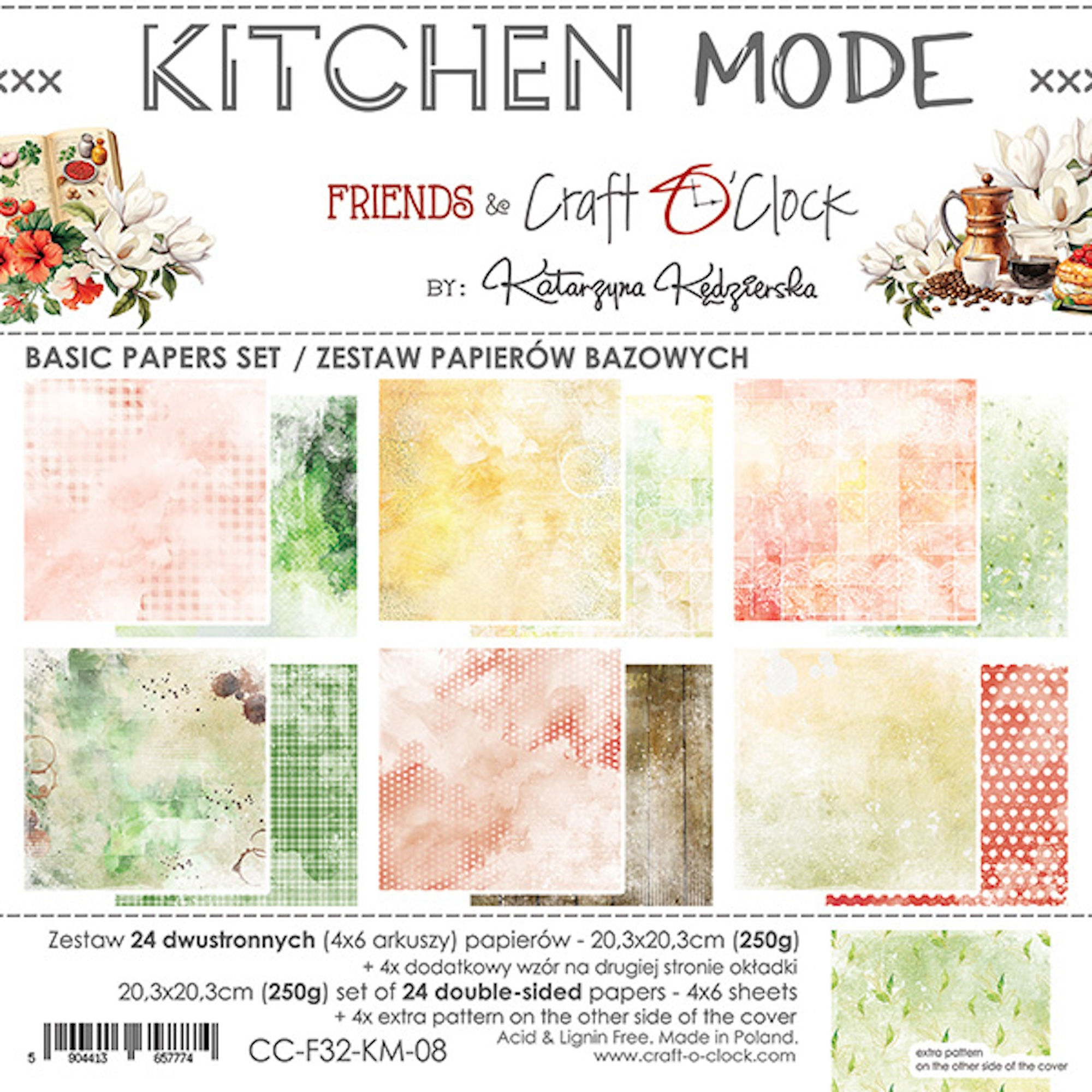 Bloc "Basic" Craft O Clock "Kitchen Mode"-- Format 8 x 8 (20 x 20 cm)