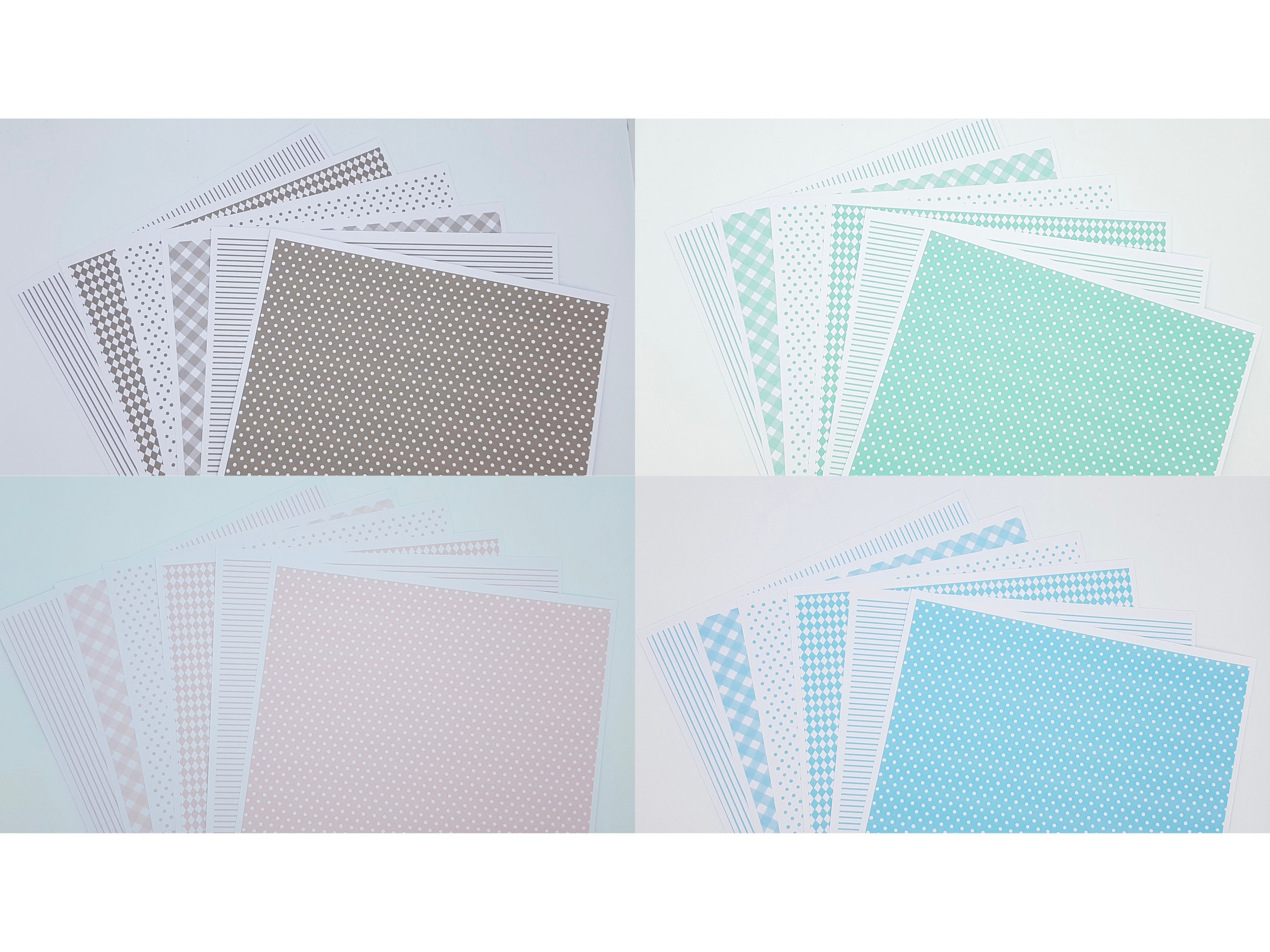 Pack Complet -- Set de Fonds à imprimer (x24) en téléchargement (Sweet Winter)