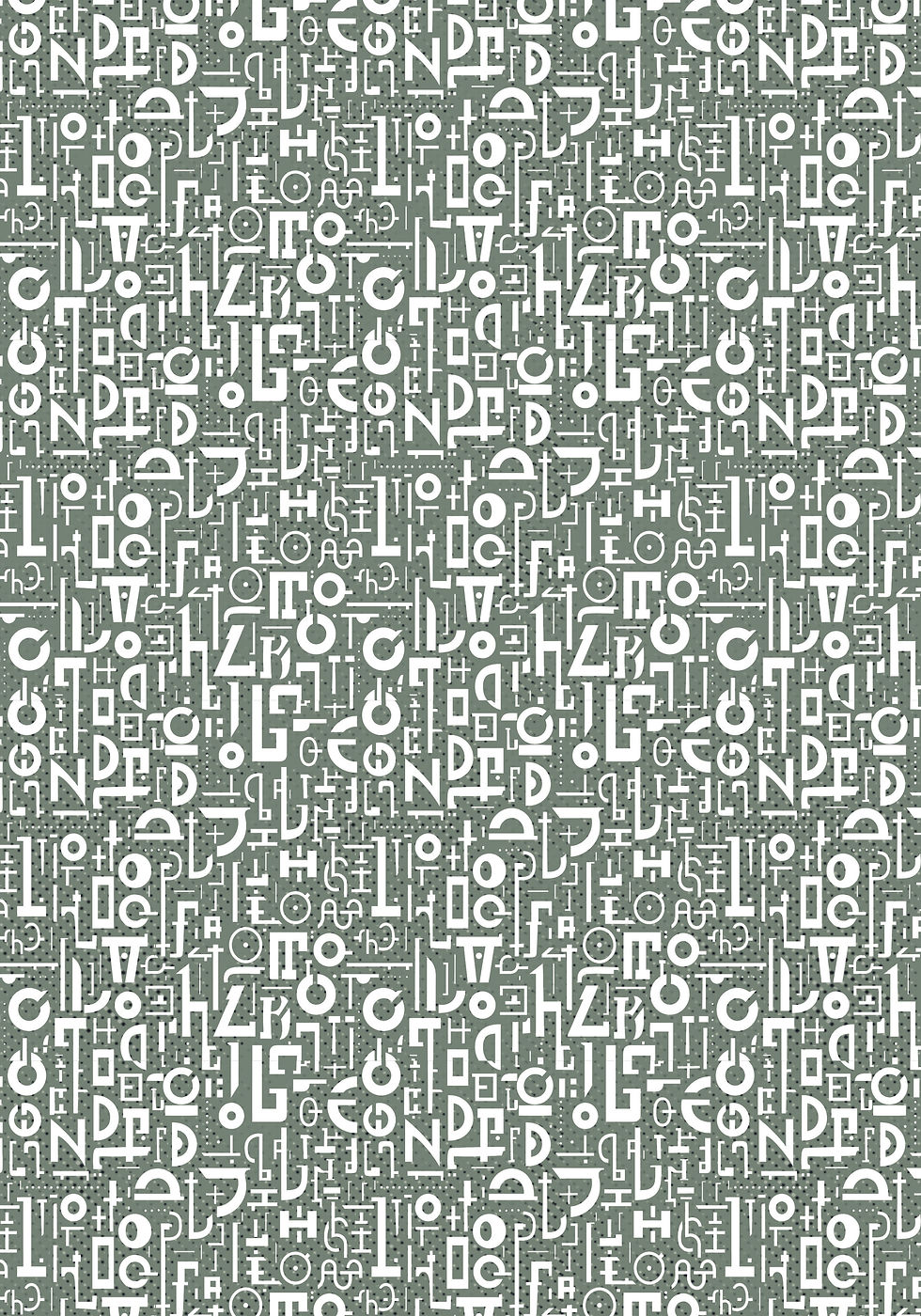 Thumbnail: Duo Pack de 6 Feuilles VELLUM/DELUXE "Typographic" -- Format A4 -- Ciao Bella