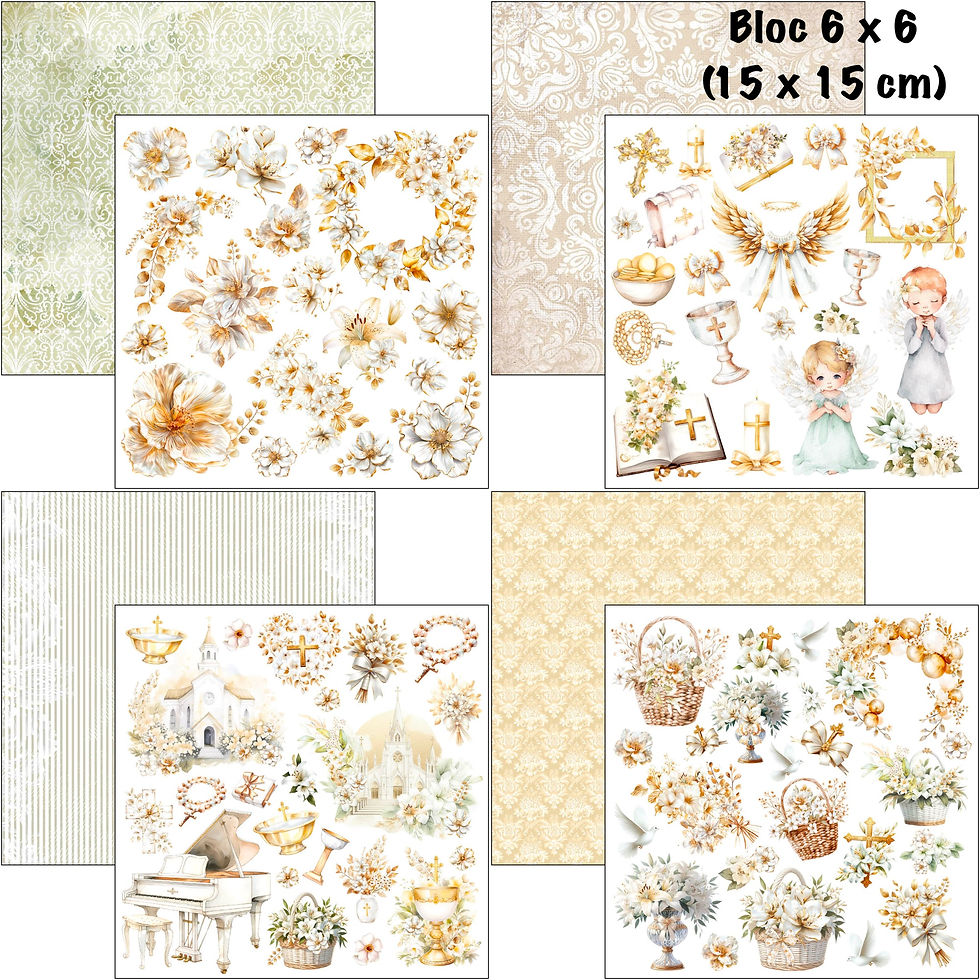 Miniature : Bloc Ciao Bella "Blessing Day" -- Format 6 x 6 (15 x 15 cm)