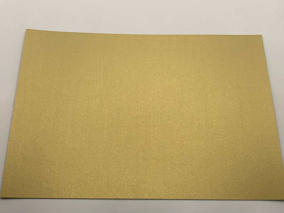 Miniature : Lot de 3 Cardstock Perlé  "Or" -- Format A4  -- 250gr