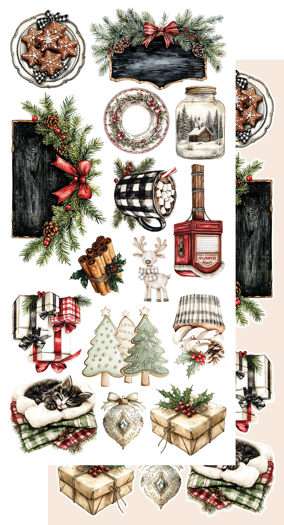 Miniature : Pack Complet -- Alchemy of Art "Wonderful Christmas Time" (3 Blocs + 1 Set)