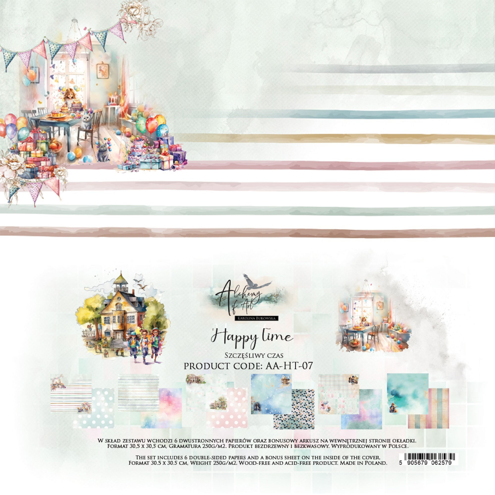 Bloc Alchemy of Art "Happy Time" -- Format 12 x 12 (30,5 x 30,5 cm)