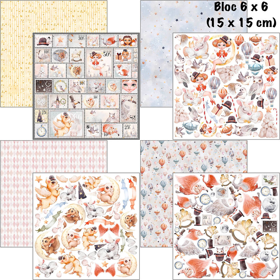 Miniature : Bloc Ciao Bella "Dreamland" -- Format 6 x 6 (15 x 15 cm)