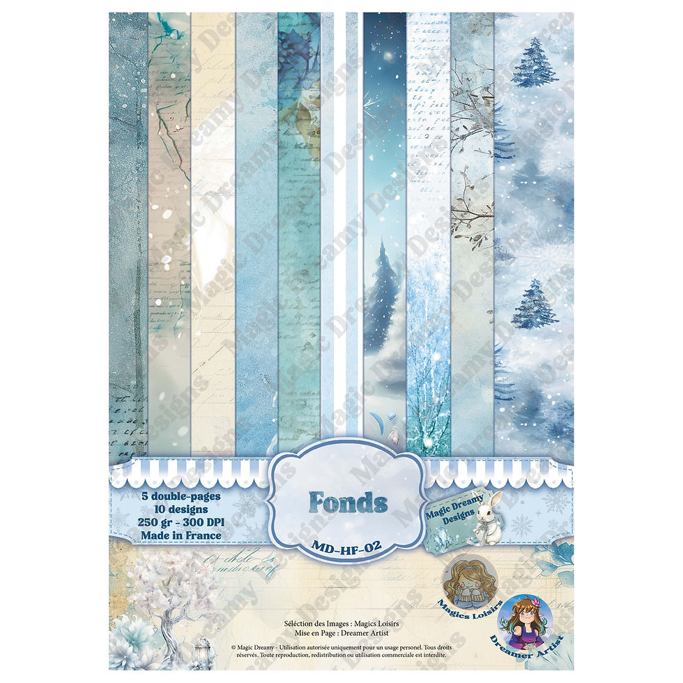 Miniature : Bundle Pack A4 (Num) -- Collection "Hiver Féerique" -- Magic Dreamy Designs