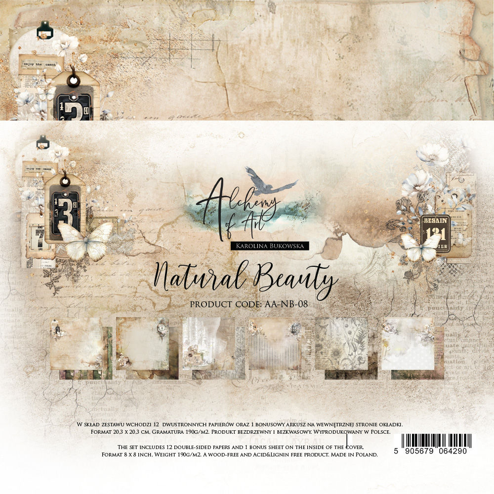 Bloc Alchemy of Art "Natural Beauty"-- Format 8 x 8 (20 x 20 cm)