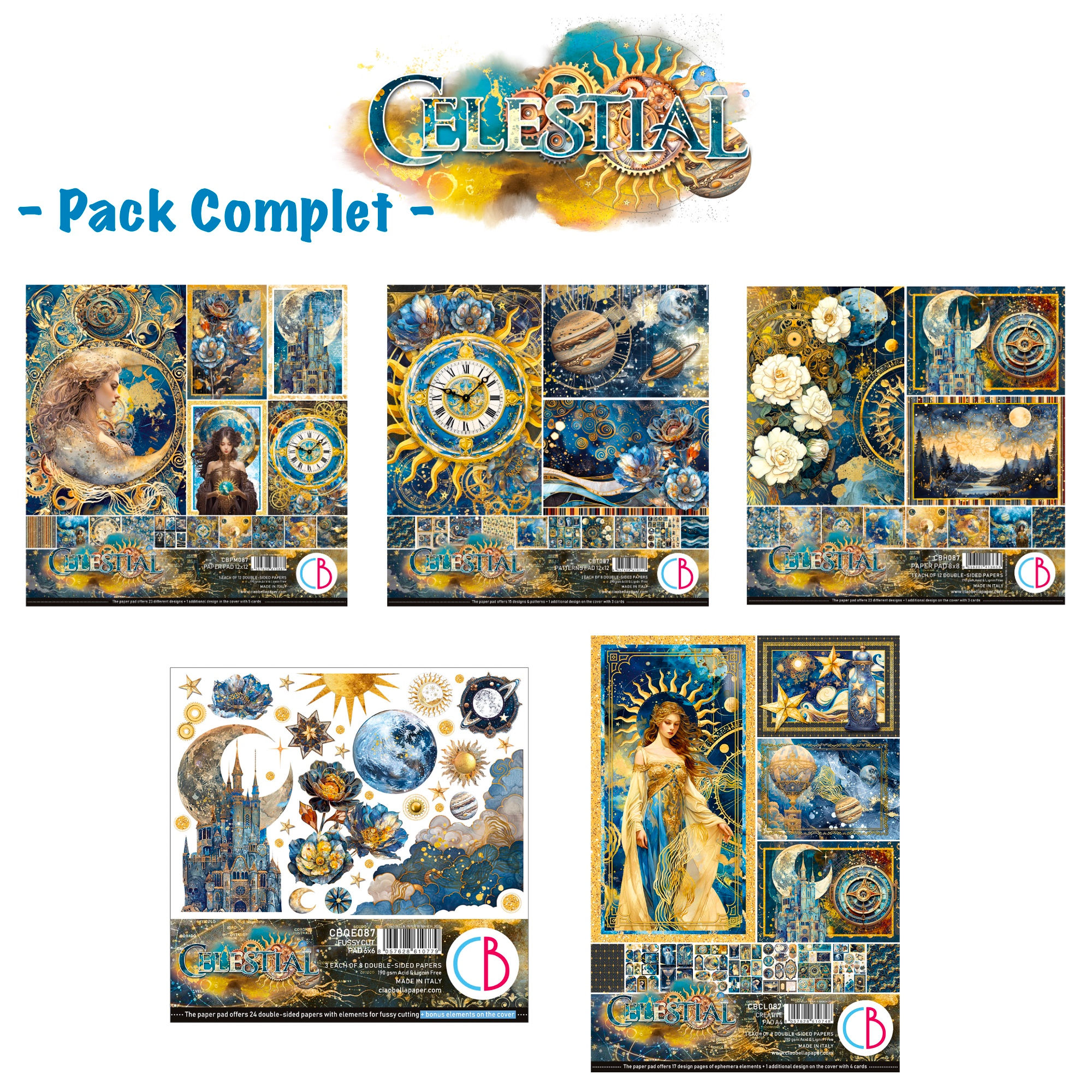 Pack Complet -- Ciao Bella "Celestial" -- (5 Blocs)