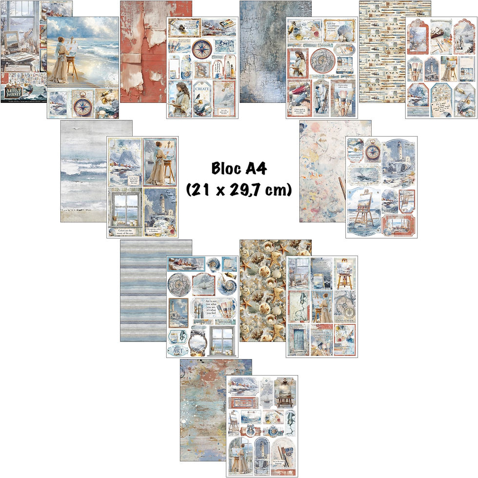 Miniature : Pack Complet -- Ciao Bella "An Artist Journey" -- (5 Blocs)