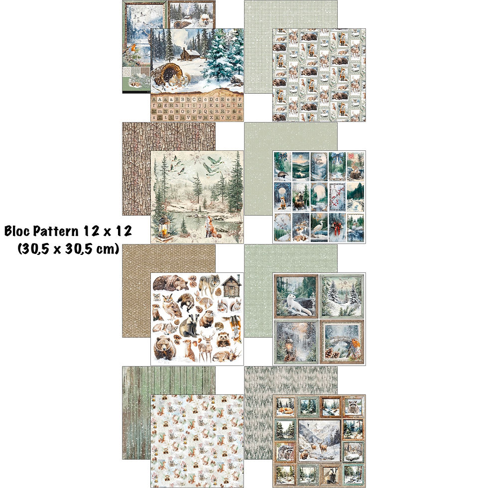 Miniature : Pack Complet -- Ciao Bella "Forest Tales" -- (5 Blocs)