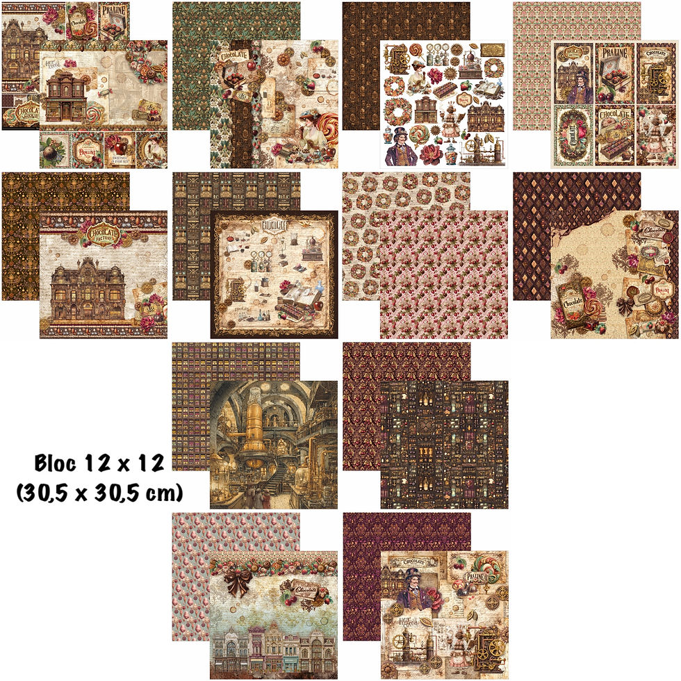 Miniature : Pack Complet -- Ciao Bella "Chocolate Wanderlust" -- (5 Blocs)