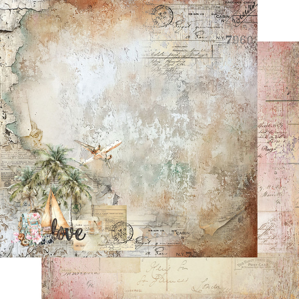 Miniature : Bloc Alchemy of Art "Memories from the Trip"-- Format 6 x 6 (15 x 15 cm)