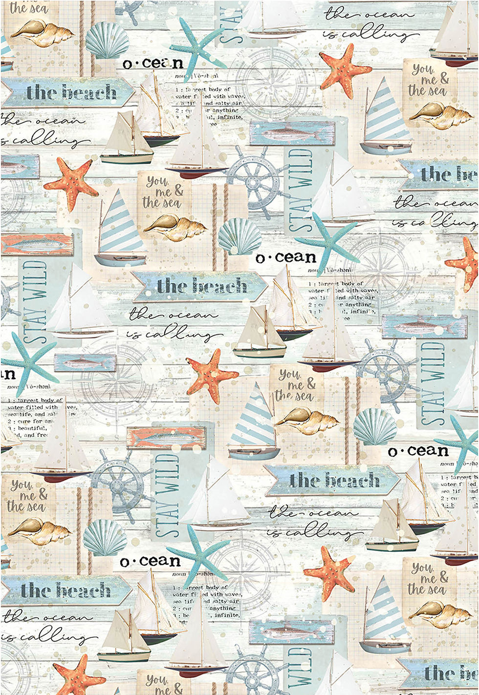 Miniature : Lot de 6 Papiers Vellum, Collection "Summer Breeze" -- Format A4 -- Ciao Bella
