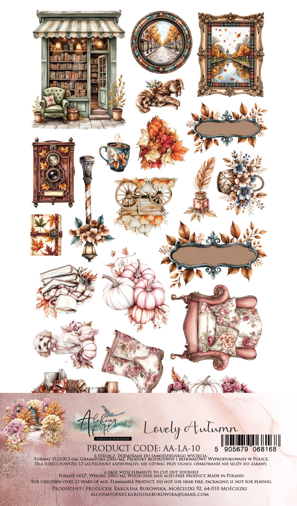 Extra Set Alchemy of Art "Lovely Autumn" -- 15 x 30,5 cm