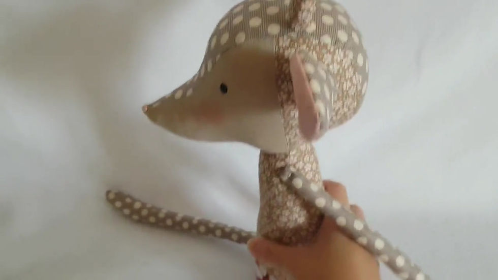 Miniature : Poupée Tilda bébé Cerf articulée -- Fait main