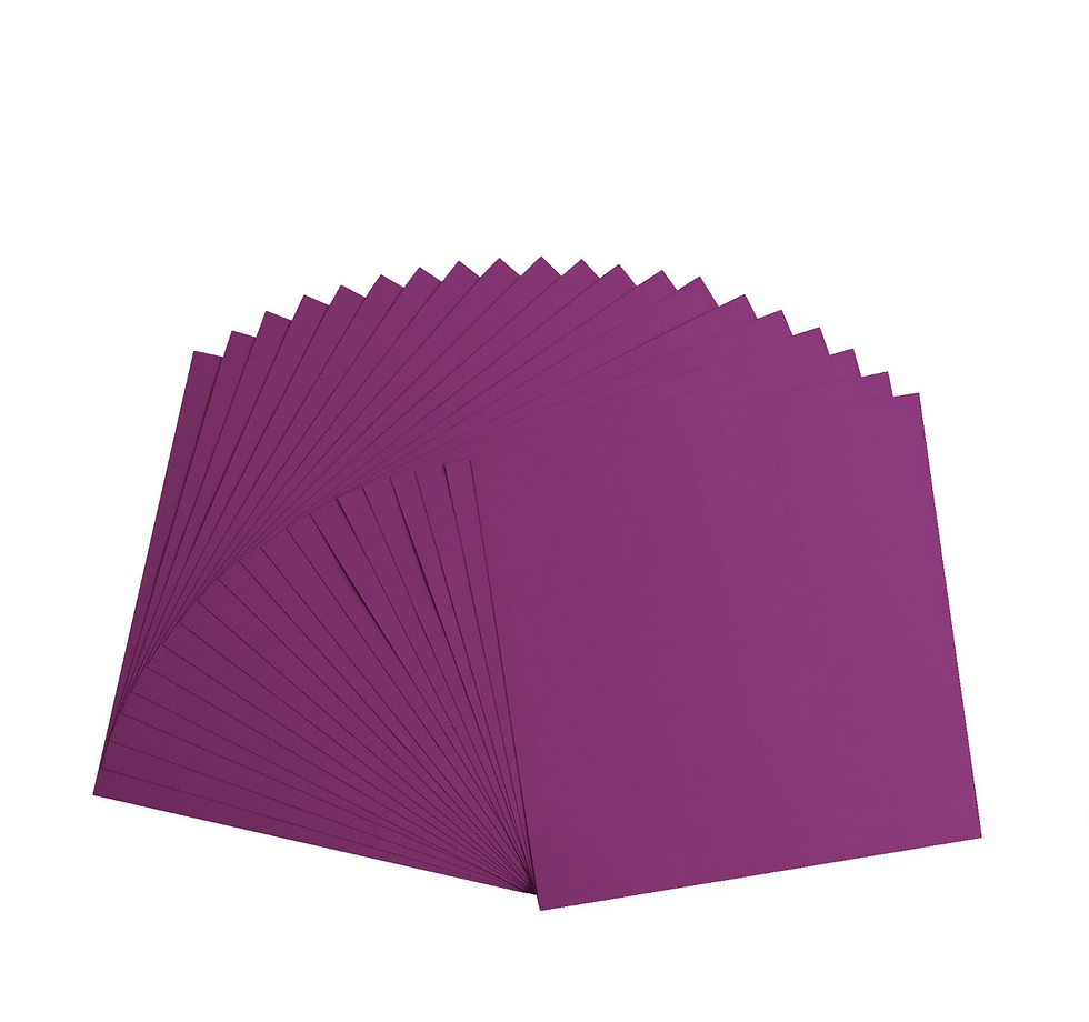 Miniature : Cardstock Texturé Florence "Mauve" -- 20 Feuilles -- 216gr -- 30,5 x 30,5 cm