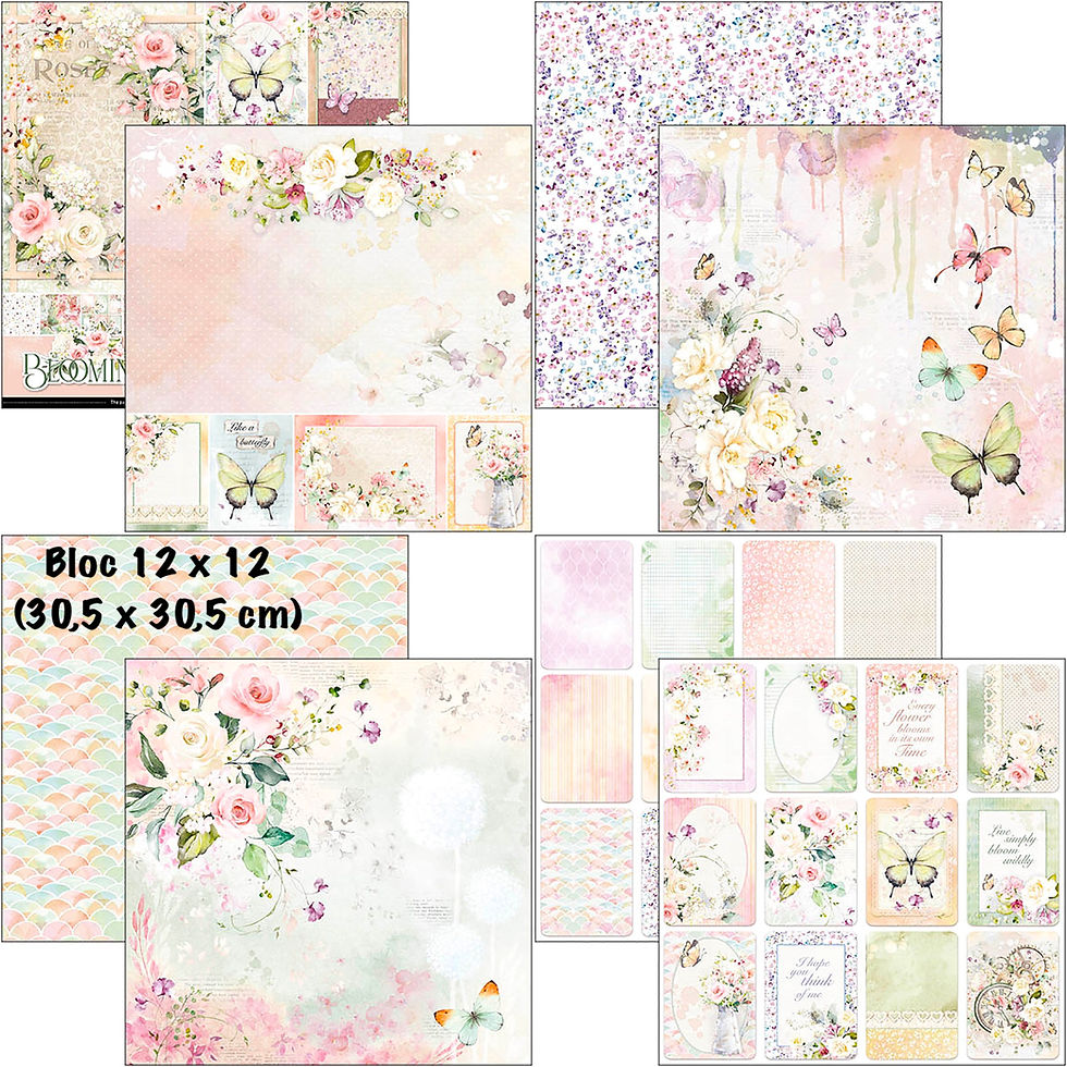Miniature : Bloc Ciao Bella "Blooming" -- Format 12x12 (30,5 x 30,5 cm)