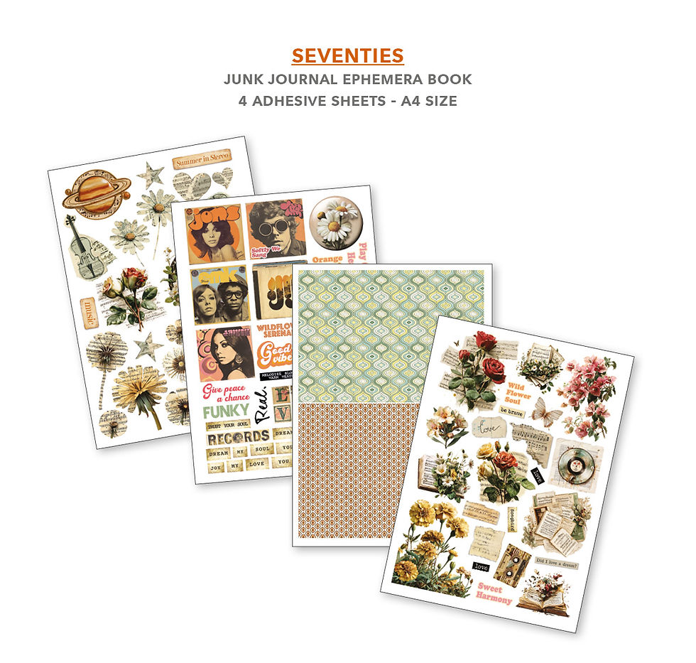 Miniature : Ephemera Book de 32 pages -- Seventies -- Format A4 -- Ciao Bella