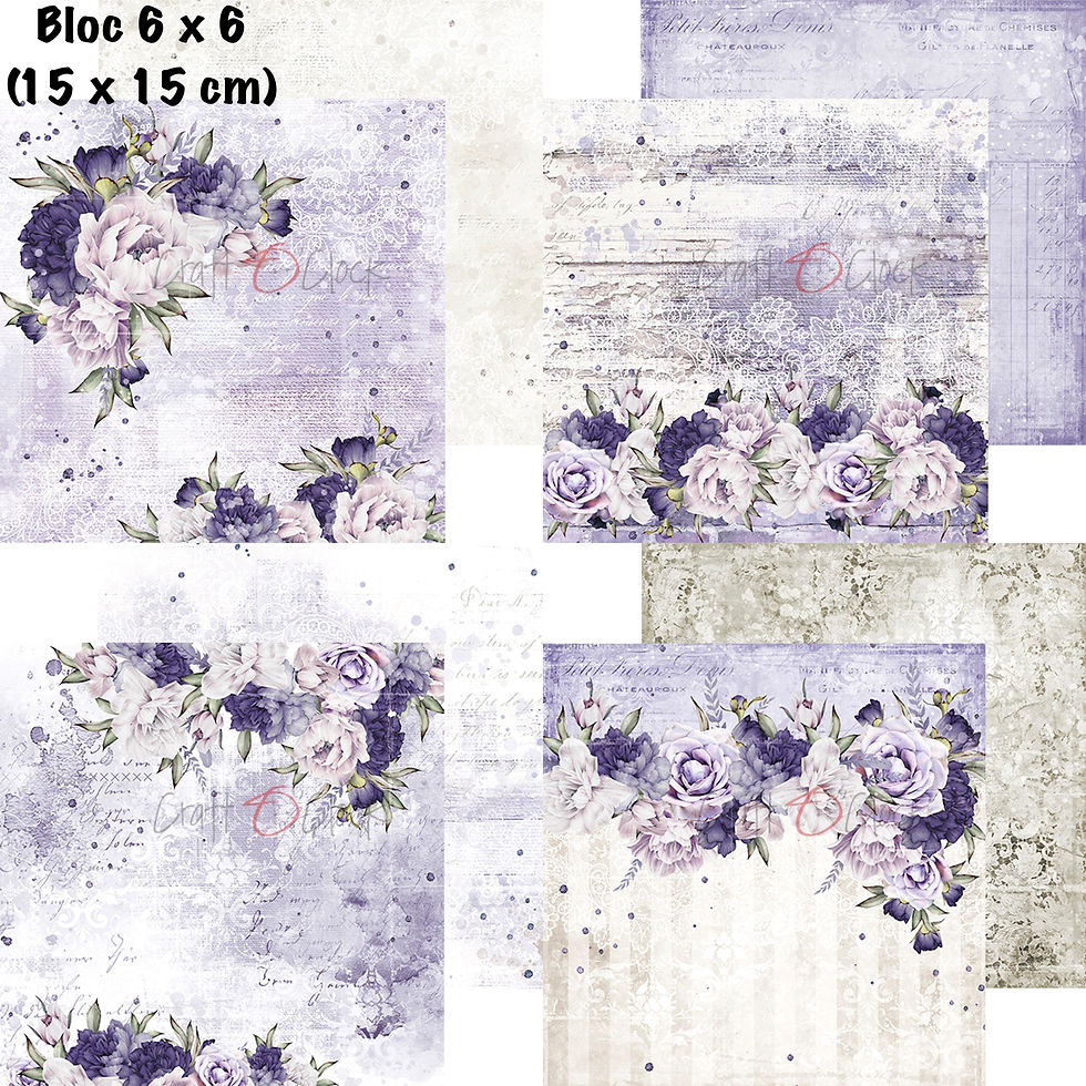 Miniature : Bloc Craft O Clock "Garden of Harmony"-- Format 6 x 6 (15 x 15 cm)