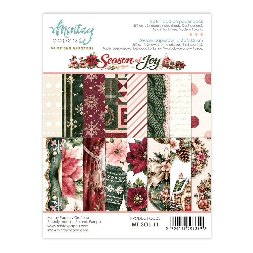 Bloc Mintay "Season of Joy"-- Format 6 x 8 (15 x 20 cm)