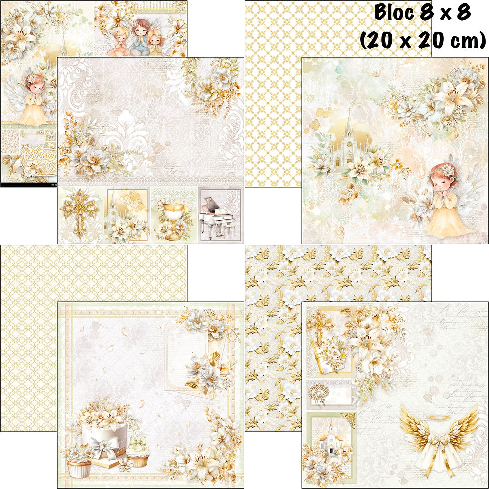 Miniature : Bloc Ciao Bella "Blessing Day" -- Format 8 x 8 (20 x 20 cm)
