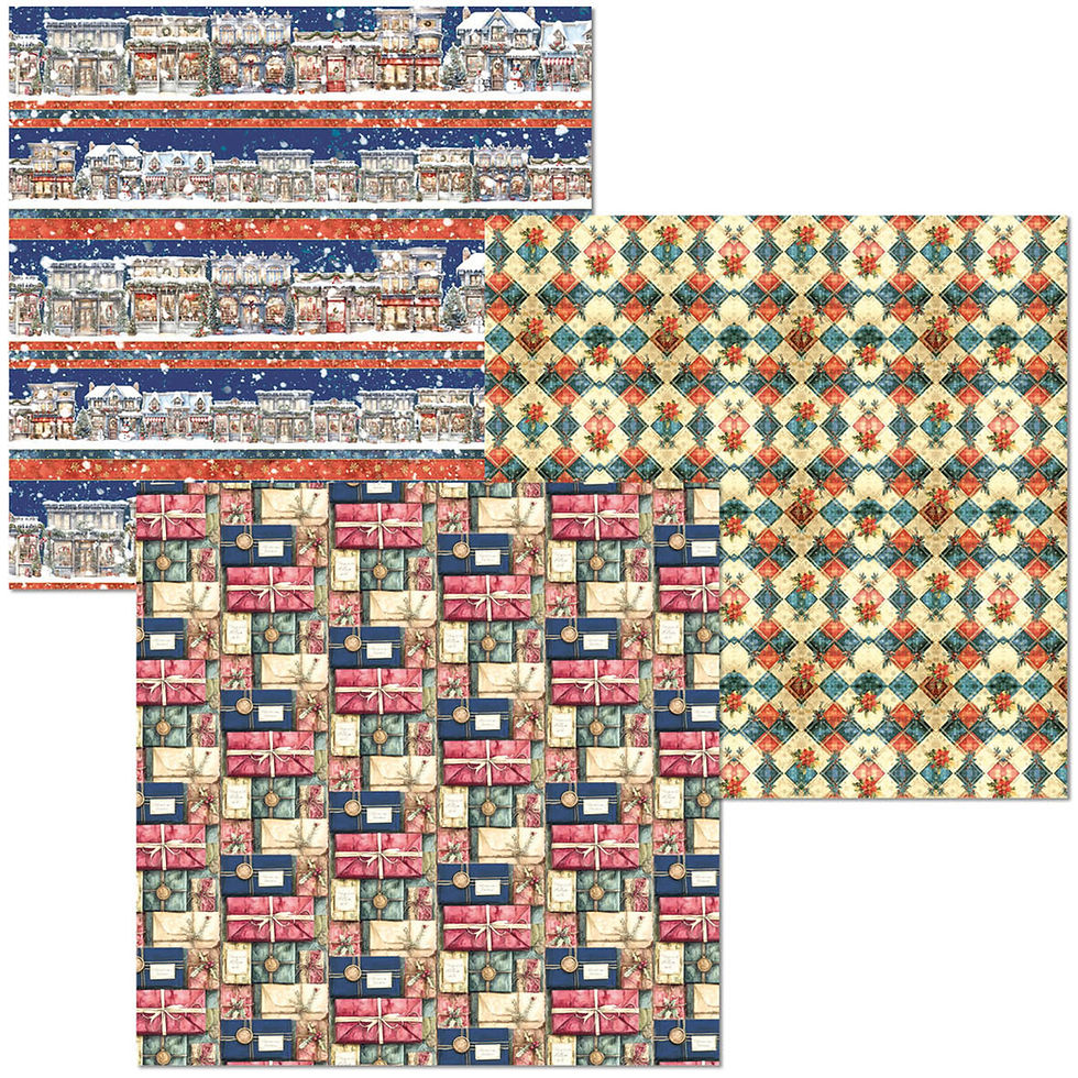 Miniature : Duo Pack 6 Feuilles VELLUM/DELUXE "Toy Shop"-- 6x6 (15x15cm) -- Ciao Bella