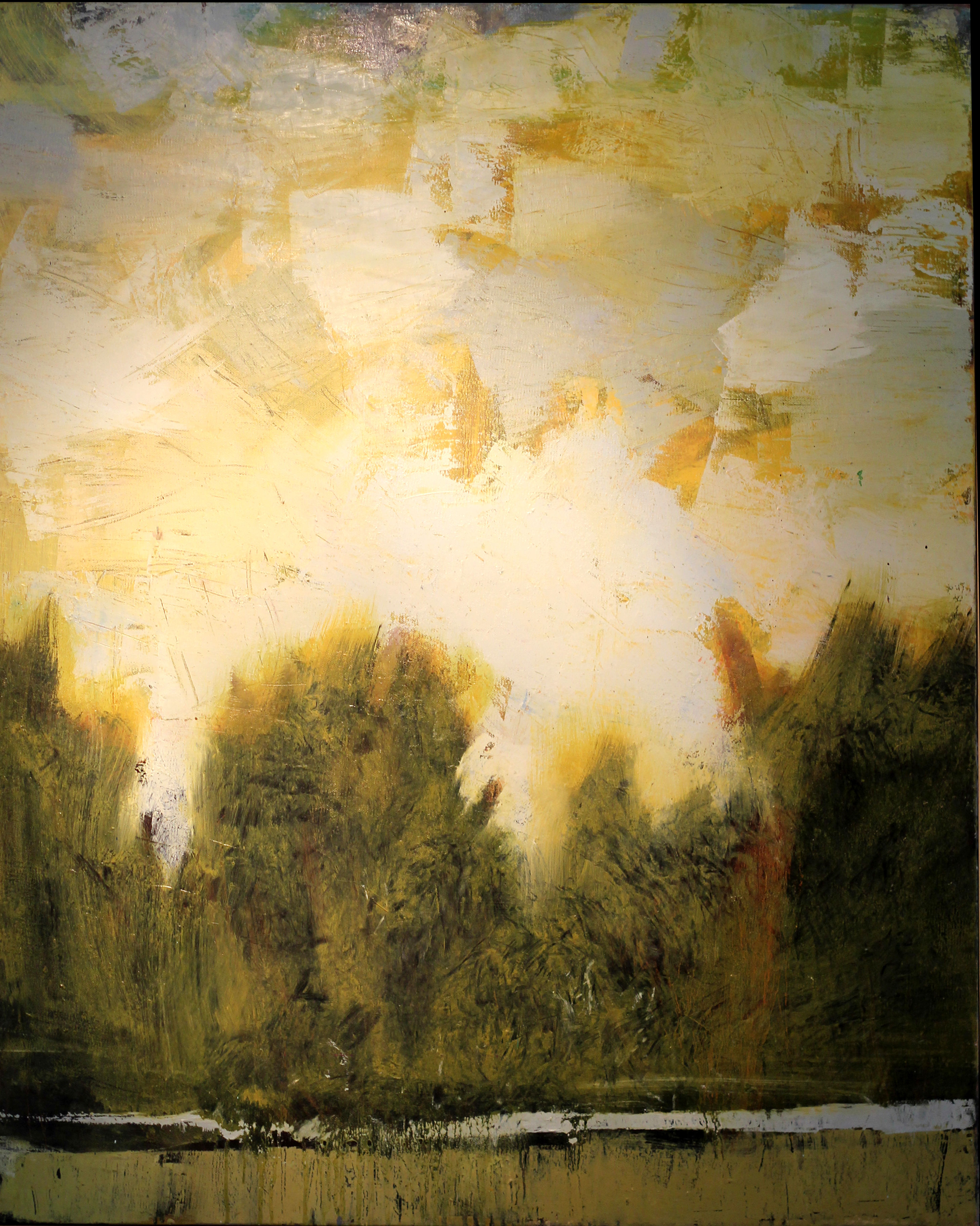 Les bois sont innocents 100 x 80 cm huile sur toile