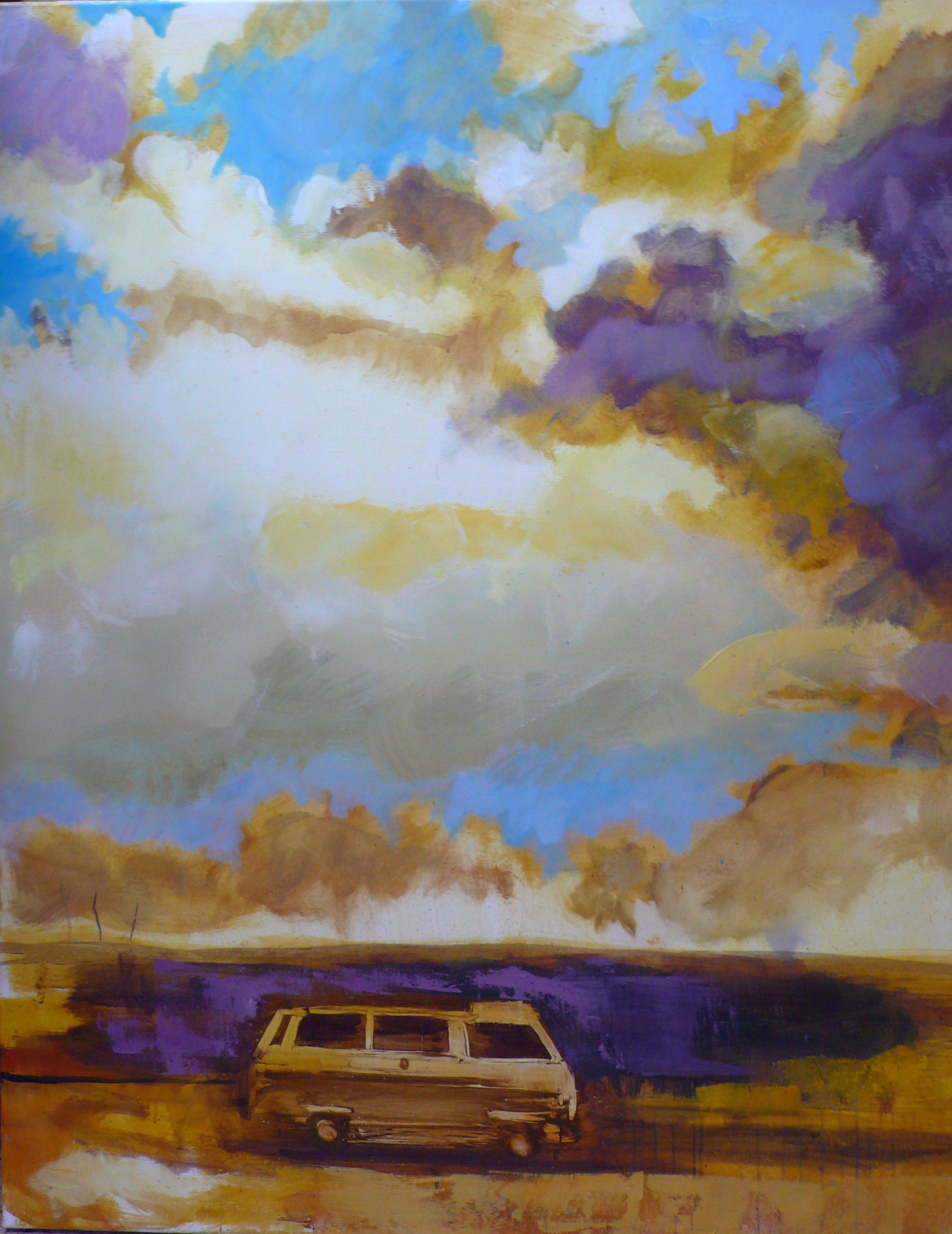 Odyssée 120 x 100 cm Huile sur toile