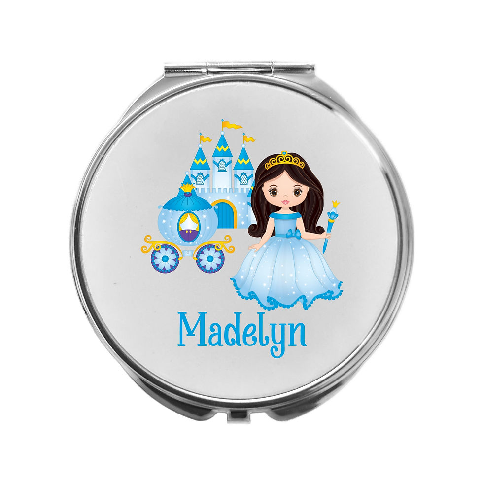 Thumbnail: Personalised Cinderella Compact Mirror Compact