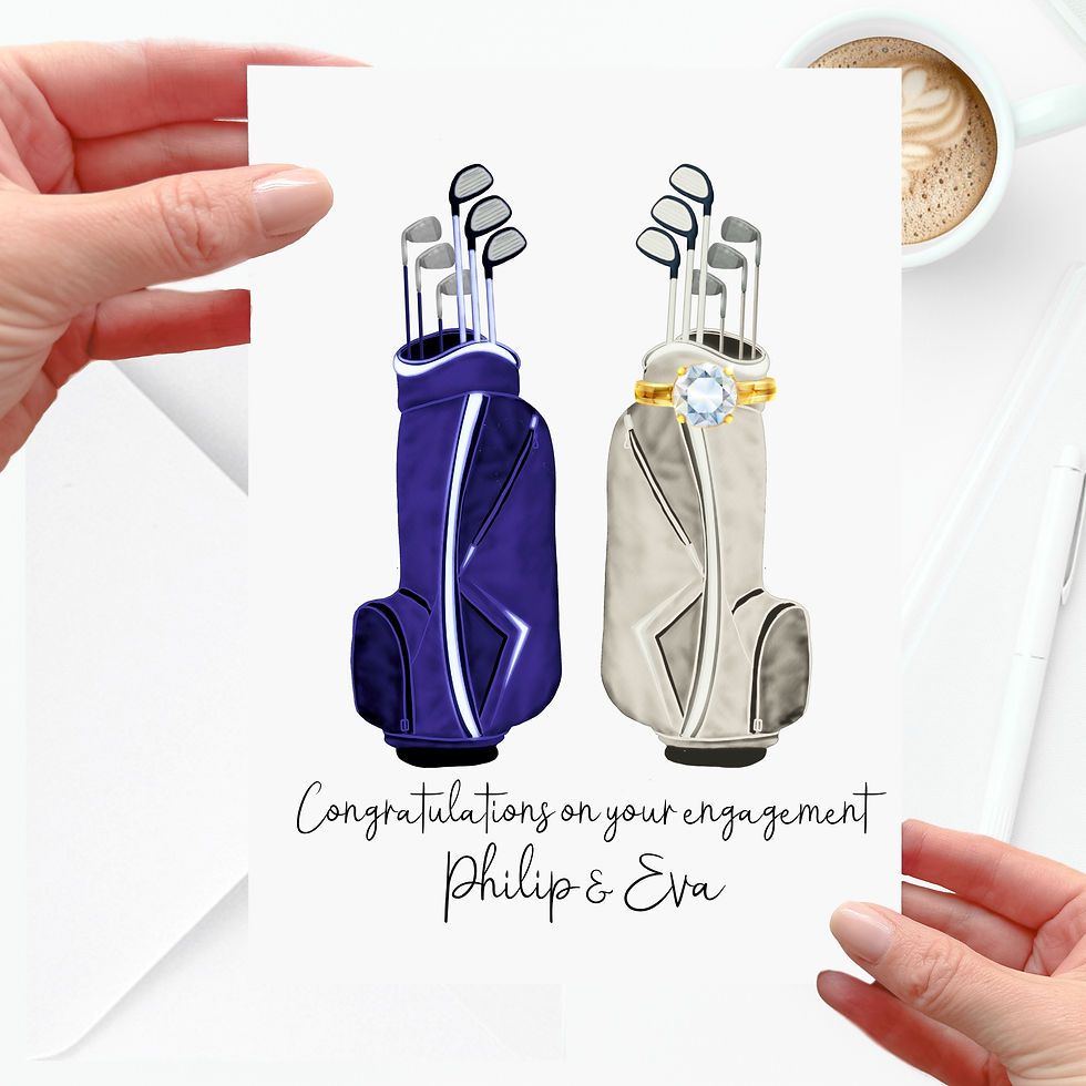 Golf Engagement Card