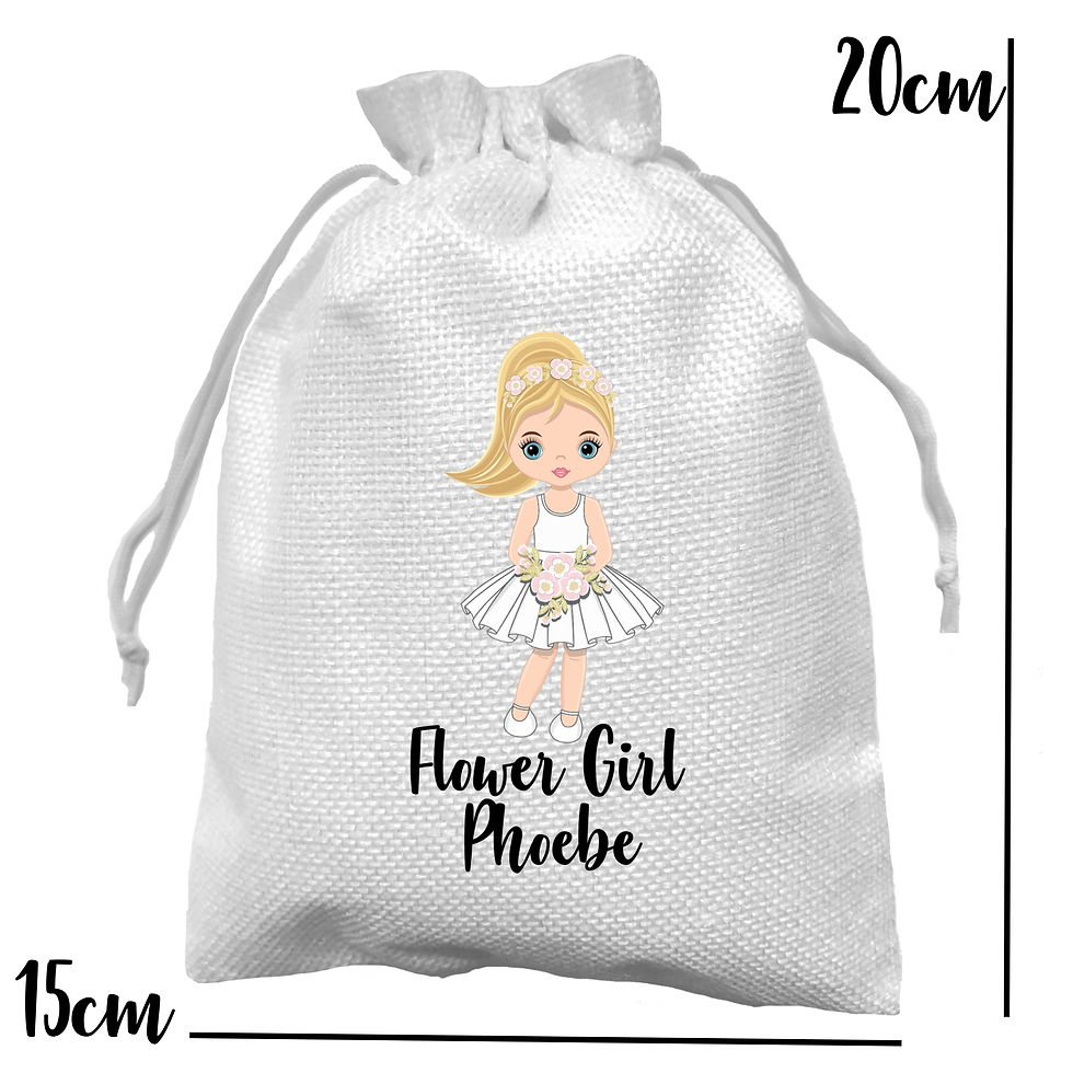 Thumbnail: personalised flower girl bag