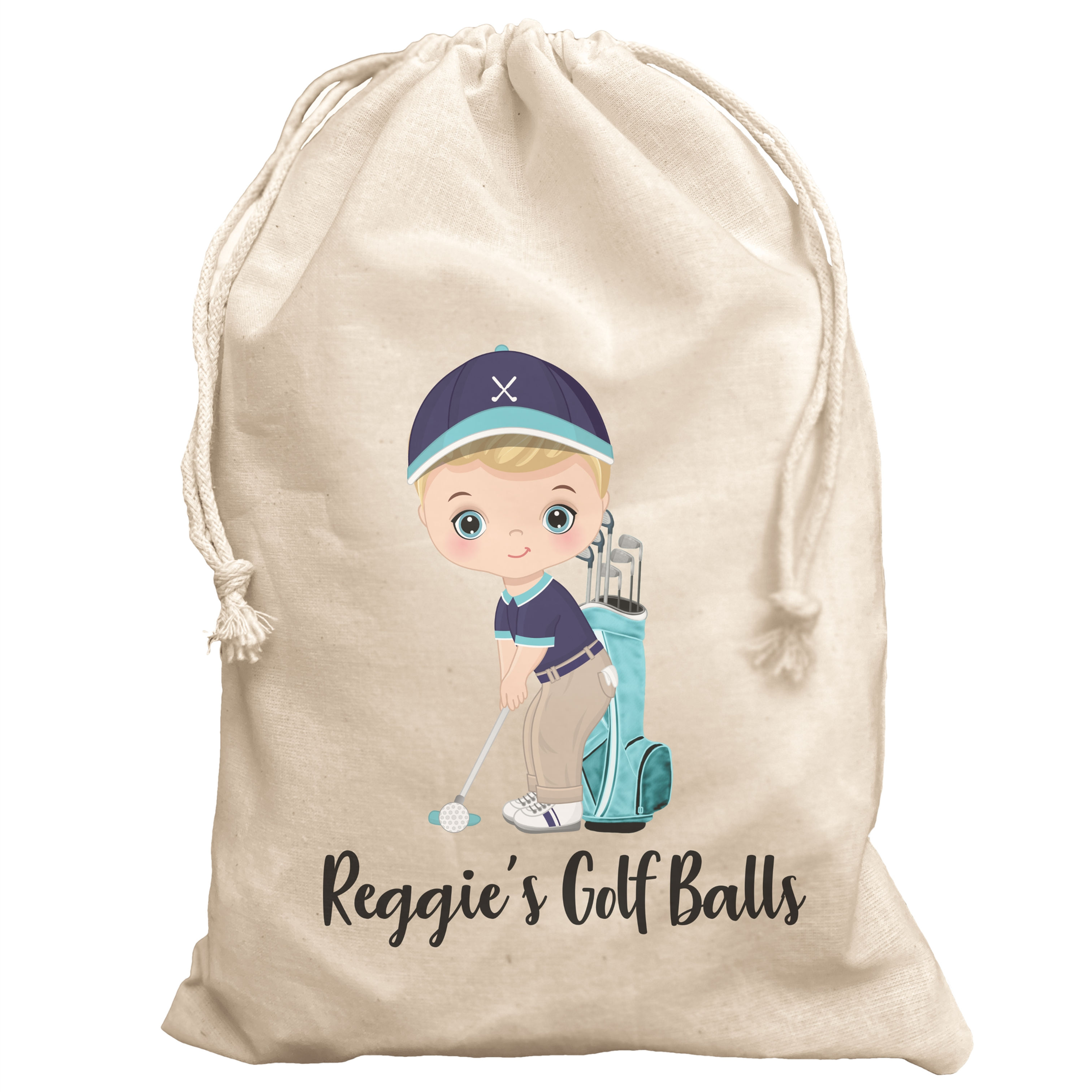 Personalised Golf Ball Bag for Golfer Boy Child Golf Gift