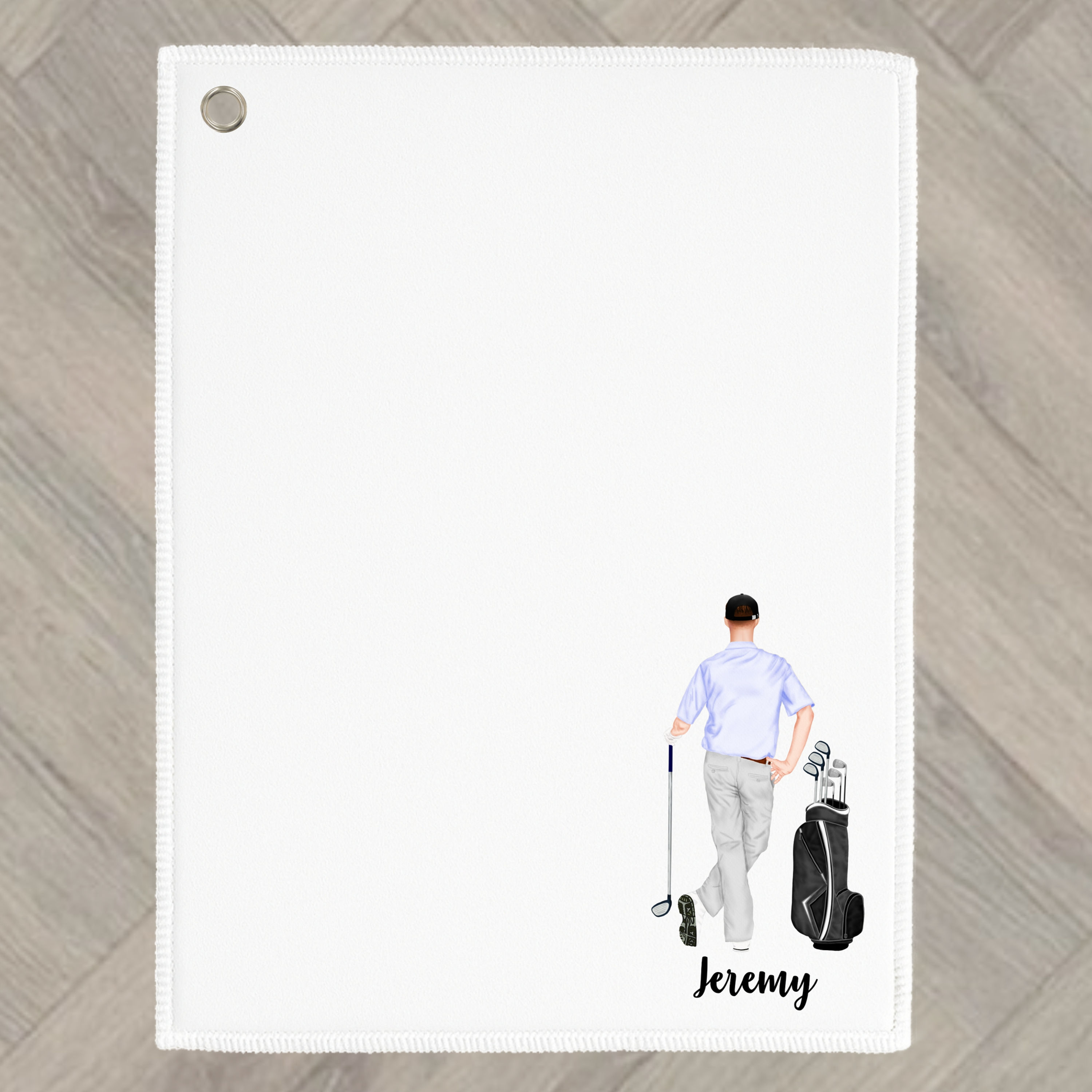 Mens Golf Towel Personalised gift for him, dad, grandad, son, brother