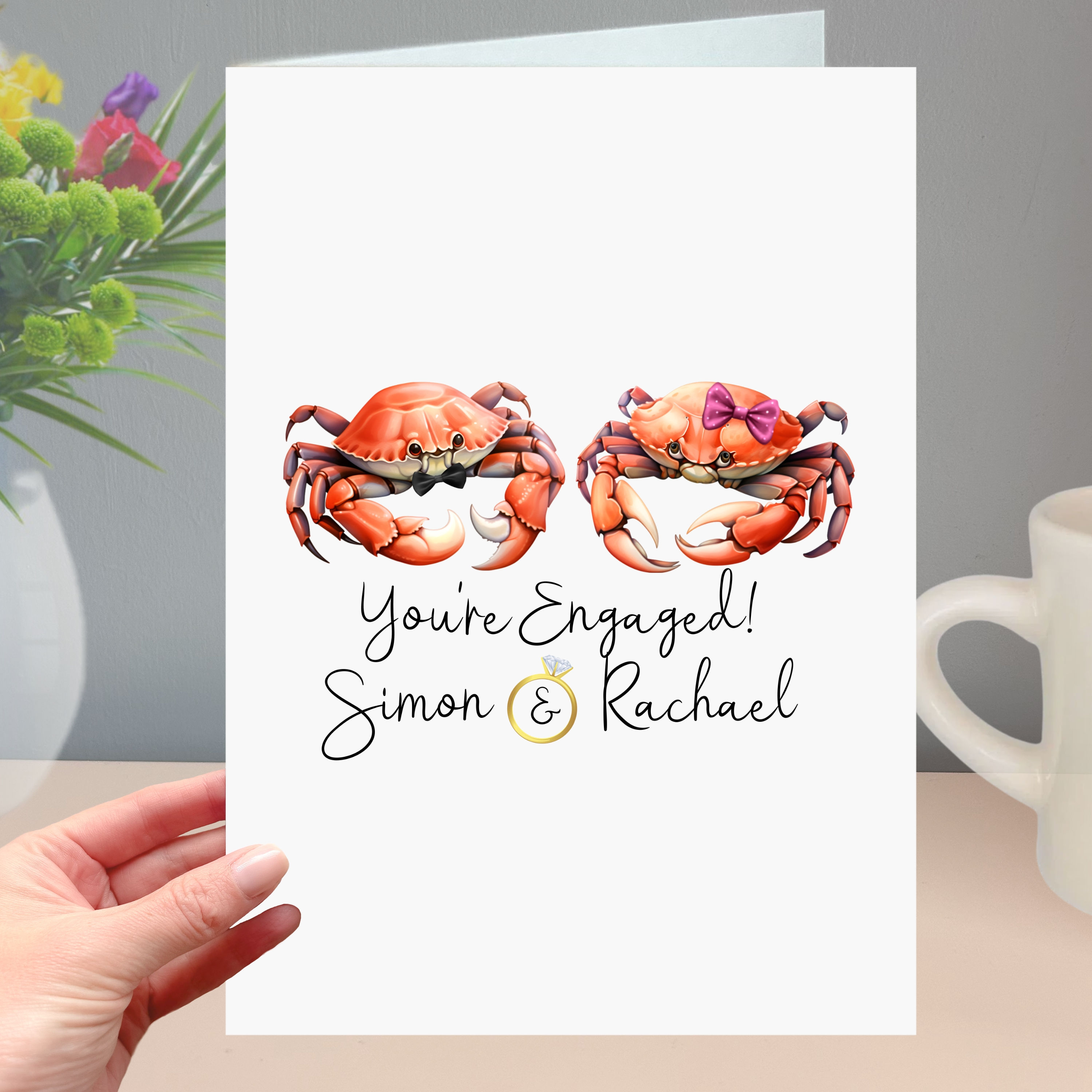 Crab Engagement Card