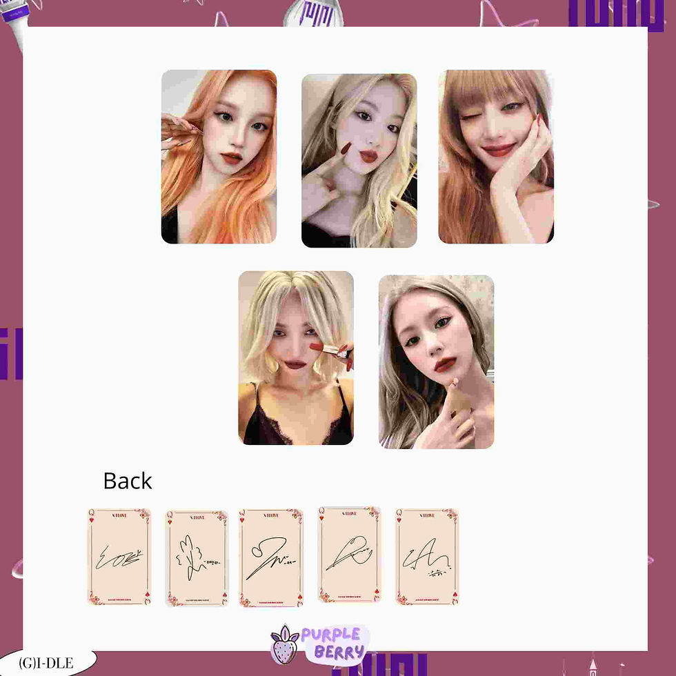 I Love Gidle photocards