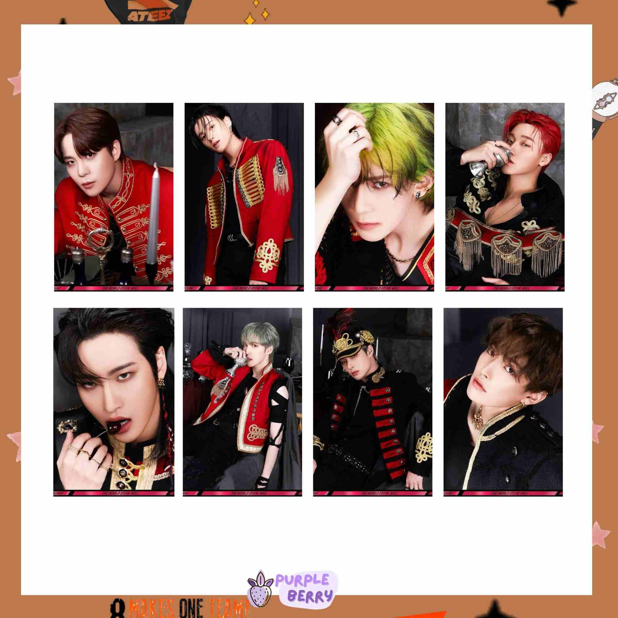 Ep fin Will Ateez postcard