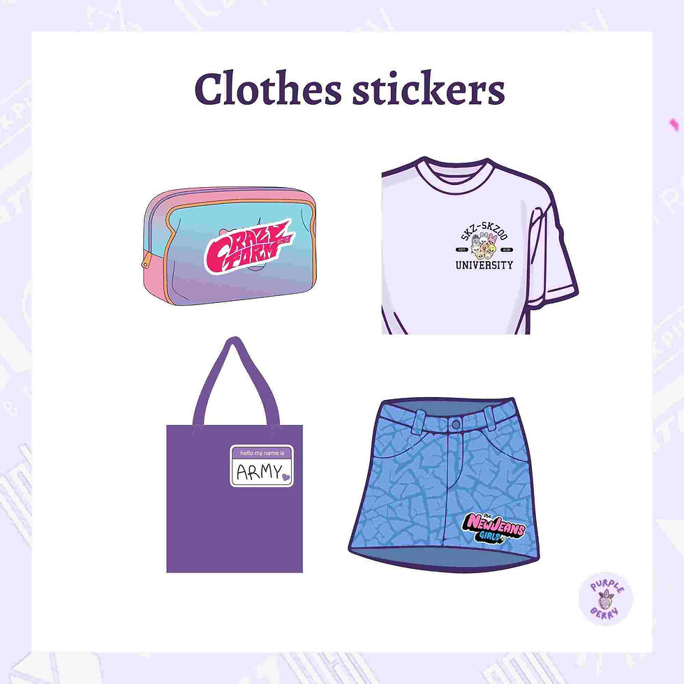 Single clothes sticker