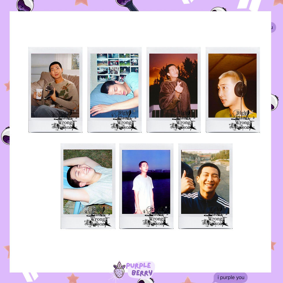 Right place wrong person RM BTS polaroids