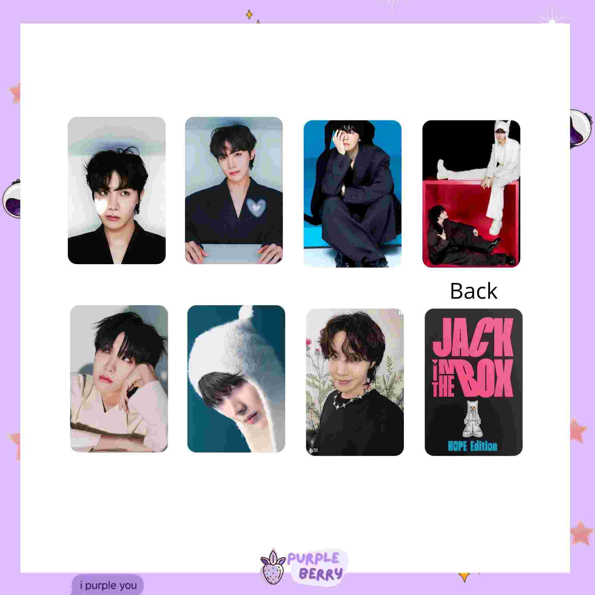 Jack in the box Jhope BTS photocards