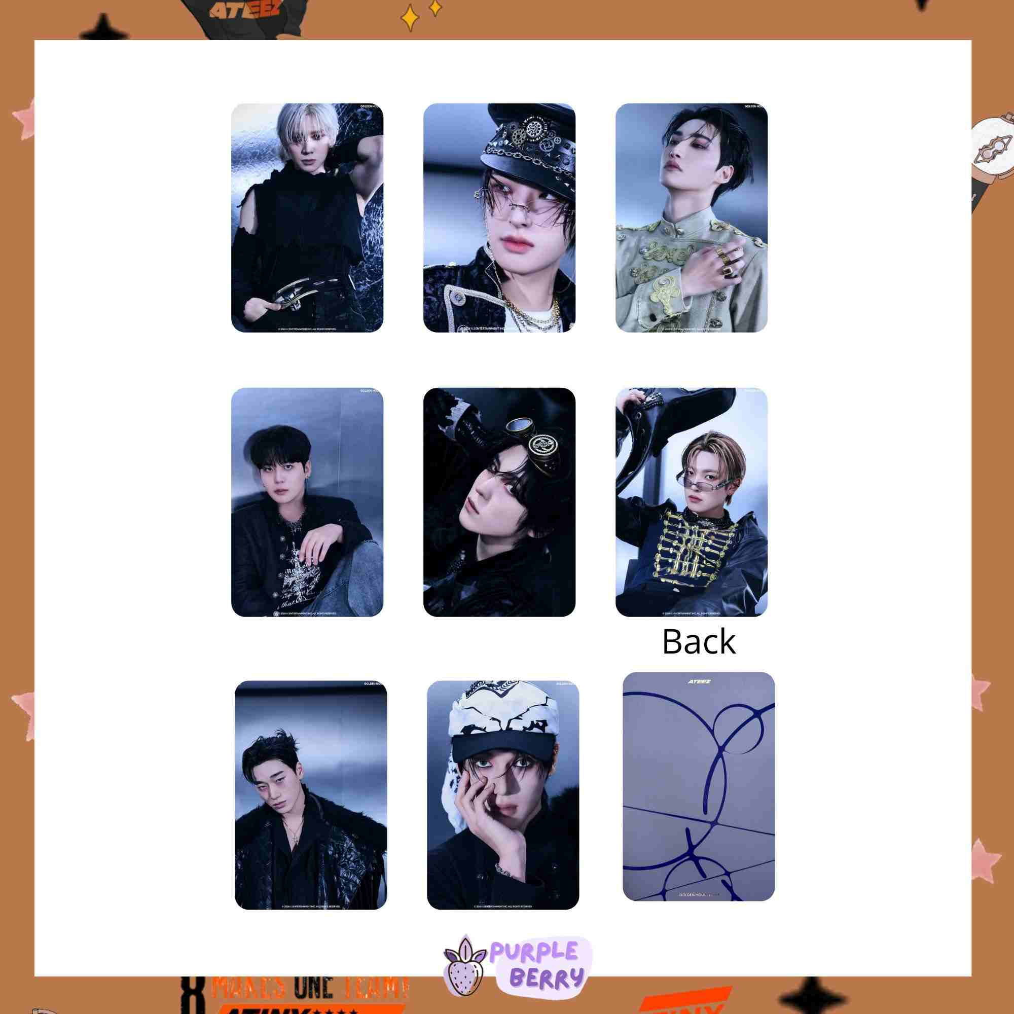 Golden hour pt4 Ateez photocards