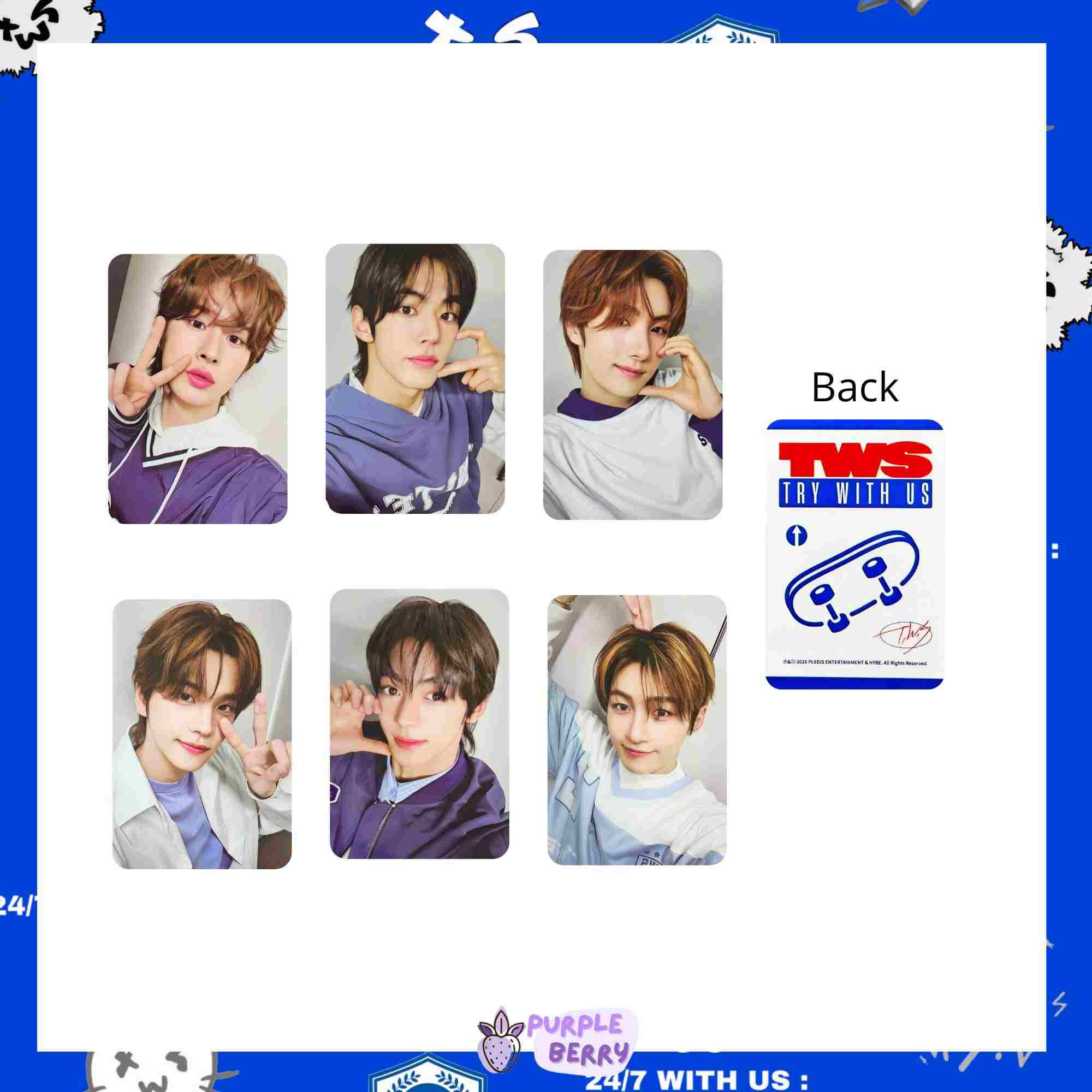 Try with us TWS photocards