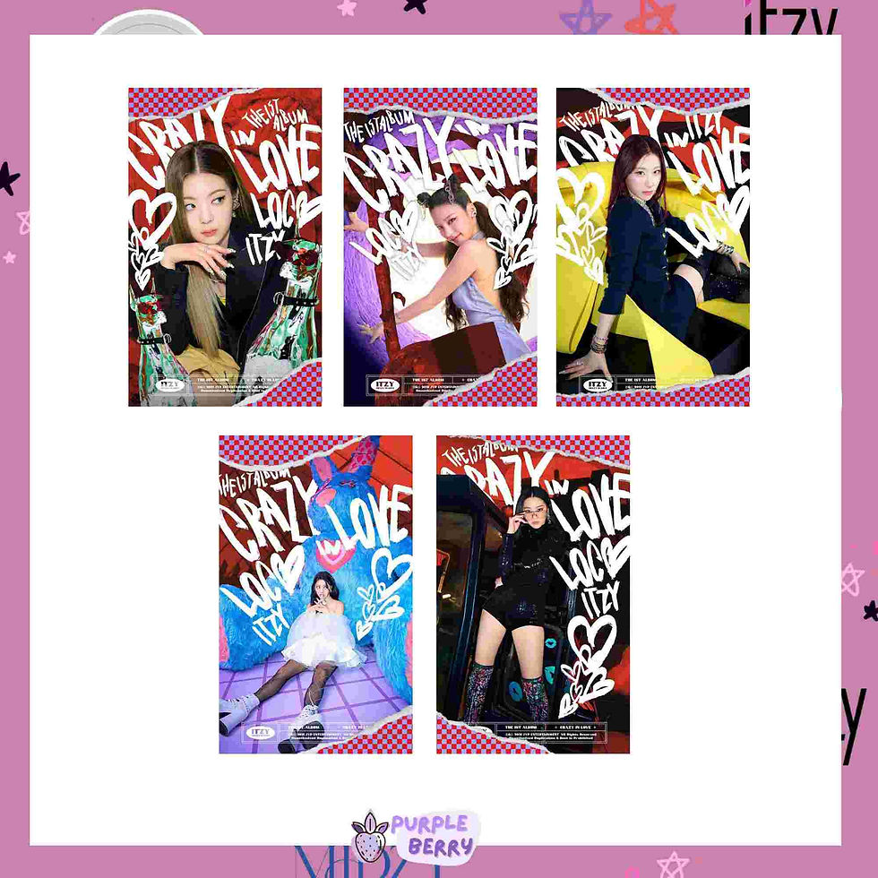 Crazy in love Itzy postcard