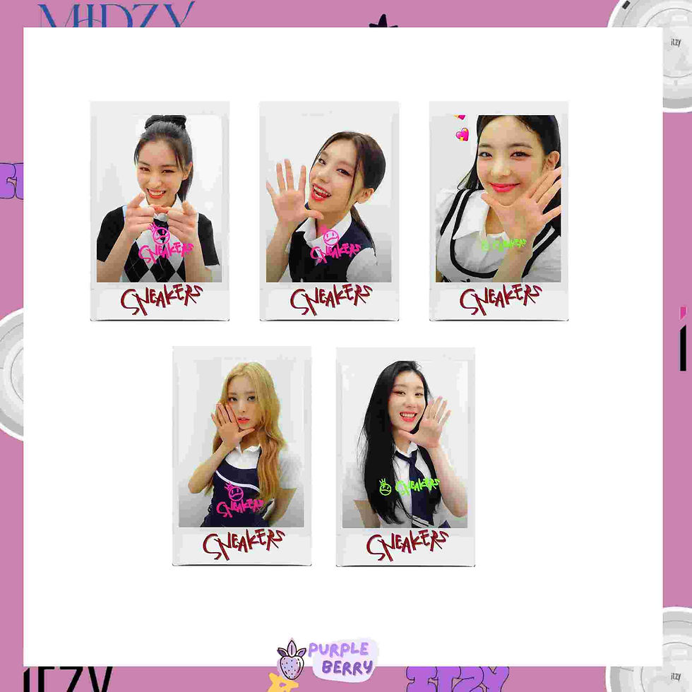 Sneakers Itzy polaroids