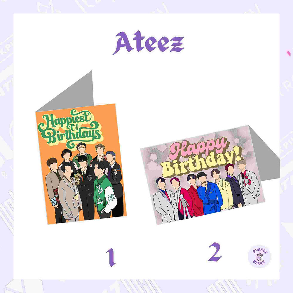 Thumbnail: Boy Group birthday cards