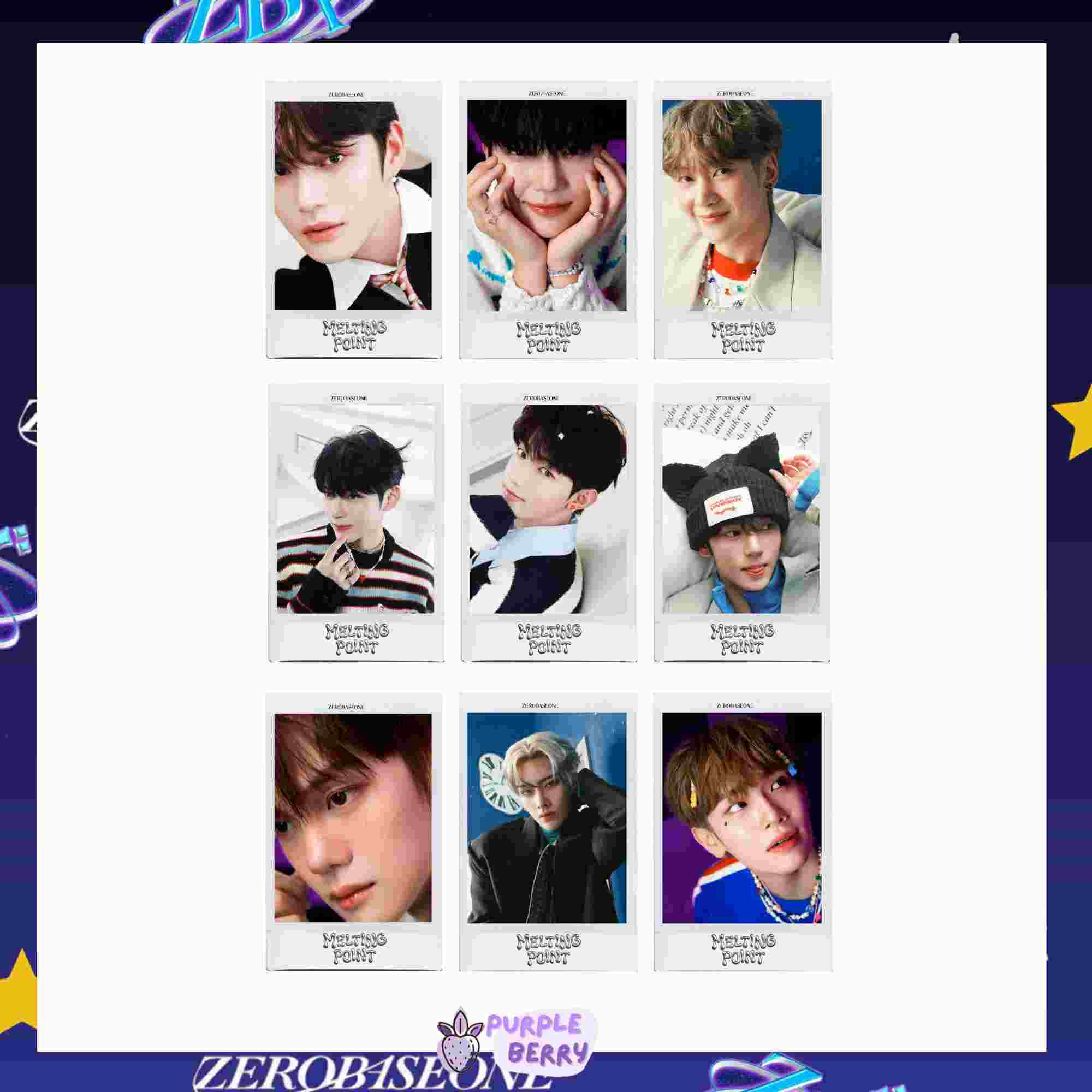 Melting point Zero base one (ZB1) polaroids