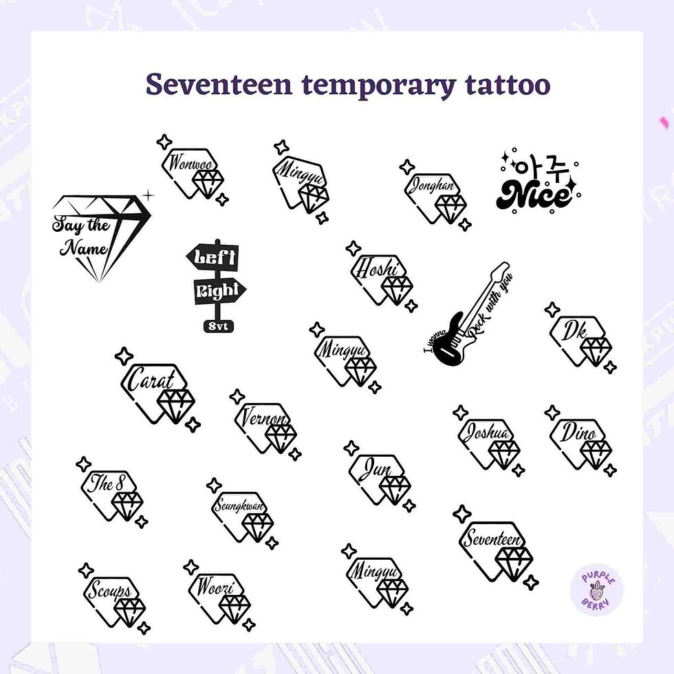 Thumbnail: Temporary Tattoo sticker